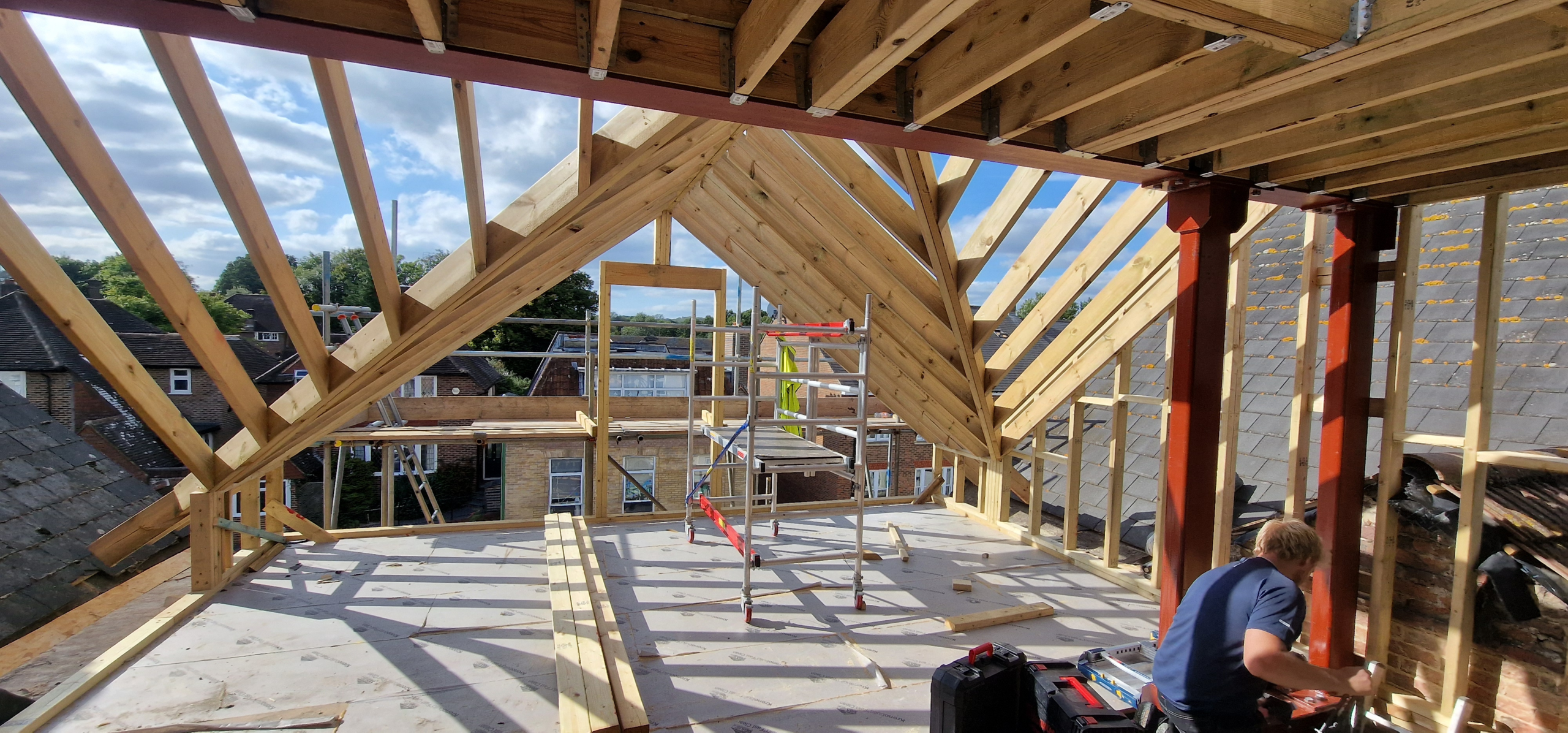 Loft conversion construction by ARC Sussex Carpentry