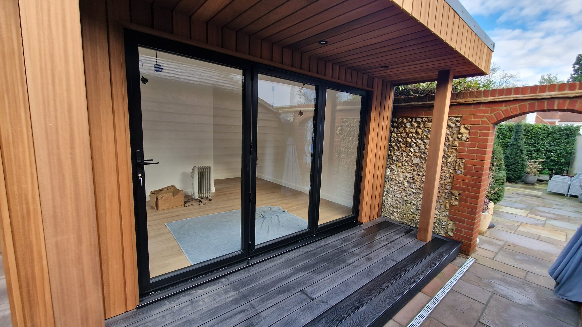 Completed bespoke garden room built by ARC Sussex Carpentry in Sussex